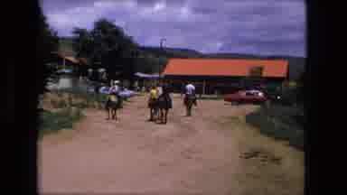Fort Wayne Indiana (1976): People Riding Horses On A Ranch Out In The Country On A