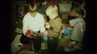 Fort Wayne Indiana (1976): Lots Of Children Sitting On The Floor Opening Presents