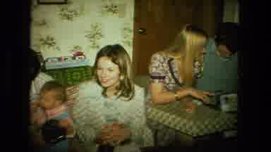 Fort Wayne Indiana (1976): Family Friend Hanging Out Inside The House Dressed Up