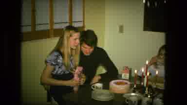 Fort Wayne Indiana (1976): People Gathered For Celebration With Cake And Candles