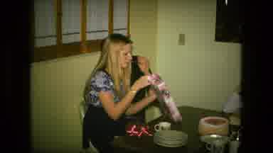 Fort Wayne Indiana (1976): Girl Opens Gift Accompanied By Her Boyfriend In A Mood