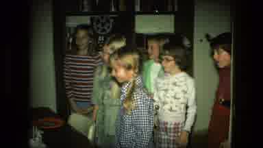 Fort Wayne Indiana (1976): A Girl Getting Her Birthday Cake With Her Friends