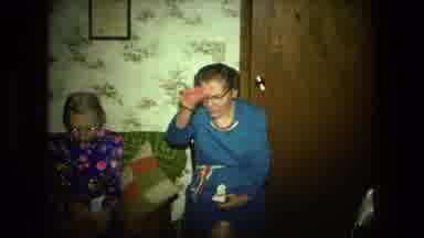 Fort Wayne Indiana (1976): Two Old Women Sewing And Crafting In A Living Room