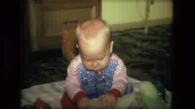 Fort Wayne Indiana (1976): Baby On The Floor Inside Surrounded By Toys