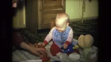 Fort Wayne Indiana (1976): Women Playing With Child On The Floor And Then Other