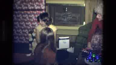 Fort Wayne Indiana (1976): Family Sitting In Living Room Enjoying Company During