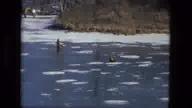 Fort Wayne Indiana (1976): Group Of People And Kids Walking And Sliding On A Large
