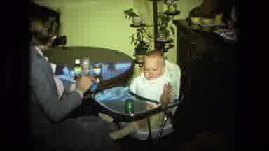 Fort Wayne Indiana (1976): The Children Is Eating Food And Enjoy Himself