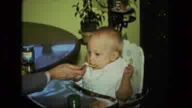 Fort Wayne Indiana (1976): The Little Child Is Eating Naughty Seeing Very Cute