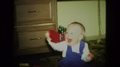 Fort Wayne Indiana (1976): Adorable Small Toddler Sitting On A Carpeted Floor
