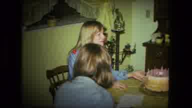 Fort Wayne Indiana (1976): Mama Sliding The Cake To The Blonde Young Girl Getting