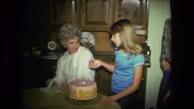 Fort Wayne Indiana (1976): A Girl About Nine Years Old Licking A Candle Off Of A