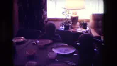 Fort Wayne Indiana (1976): Children Sitting In The Dining Room Having A Meal Under
