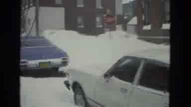 Drexel Hill Pennsylvania (1978): Snowy Day City Cars Cold Frozen Cloudy Morning