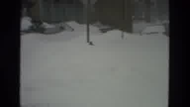 Drexel Hill Pennsylvania (1978): Person Walking Down Snow Covered City Street In