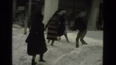 Drexel Hill Pennsylvania (1978): Friends Playing In The Snow During Wintertime
