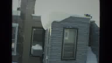 Drexel Hill Pennsylvania (1978): A Black Dog Stands By A Snow Pile And A Lot Of