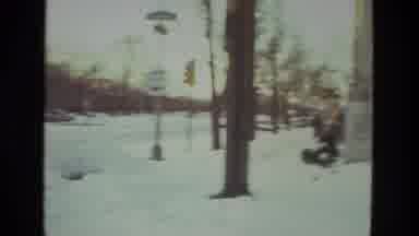 Drexel Hill Pennsylvania (1978): Crisp Snow Fallen Over A Building And Land Around