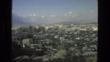 Granada Spain (1978): Woman Stands In Front The Scenery And Smiles As Camera Pans