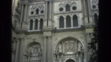 Granada Spain (1978): White Church Building On A Clear Sunny Day
