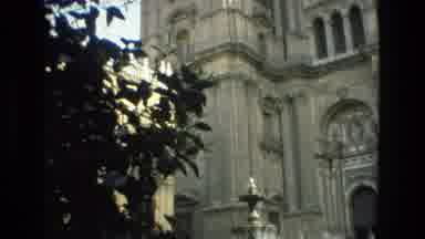 Granada Spain (1978): Image Of A Cathedral And Its Entrance With A Fountain In