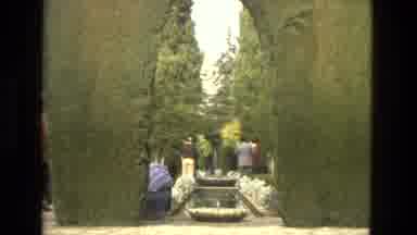 Cordoba Spain (1978): Entrance Historic Building Visited By Tourists With
