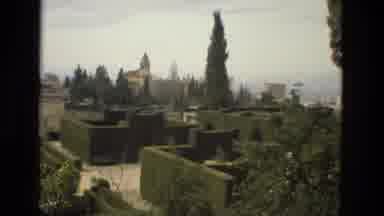 Cordoba Spain (1978): Sweeping An Outdoor Courtyard And Garden In The Countryside
