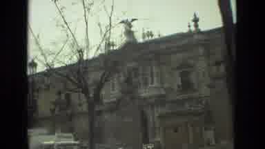 Seville Spain (1978): Very Large Buildings With Pointy Tops Are Made Of Stone