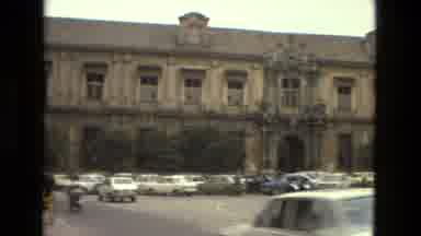 Seville Spain (1978): Nuns Walking In A Crosswalk Outside Of A Beautiful Building