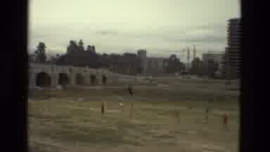 Barcelona Spain (1978): A Castle Surrounded In Traffic