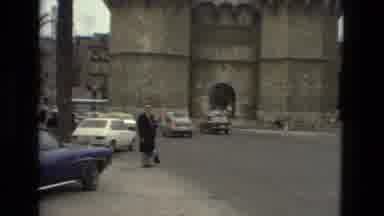 Barcelona Spain (1978): Guy Poses Outside Of Natural Monument As He Prepares For