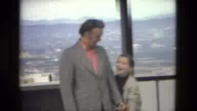 Barcelona Spain (1978): Father And Daughter Above A Building