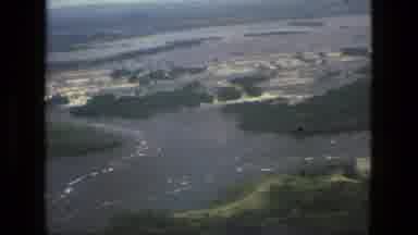 Manaus Brazil (1979): Aerial Footage Of A Waterfall
