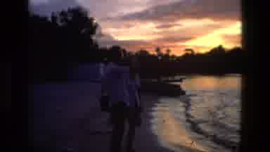 Manaus Brazil (1979): A Couple Standing Near The WaterâS Edge Watching A Beautiful