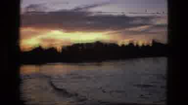 Manaus Brazil (1979): Horizon With Mountains And Lake With Forest Double Shot