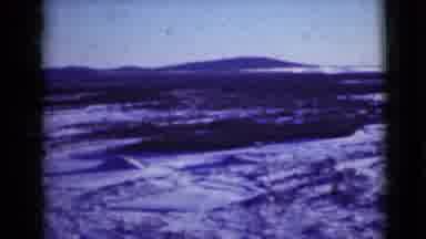 Alaska (1946): Mountains And Snow Covered Field On A Clear Sunny Day