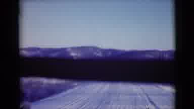 Alaska (1946): Approaching Mountains And Blue Sky On A Clear Sunny Day