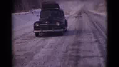 Alaska (1946): A Sinister Car In The Middle Of The Road That Leads The Family