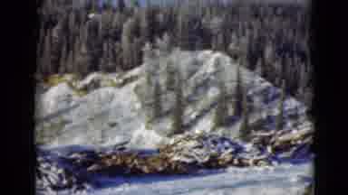 Alaska (1946): Rock Mountain View Scenery Electric Pole Tree Landscape Video