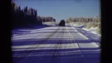 Alaska (1946): Ice Covered Road Without The Presence Of People On The Site