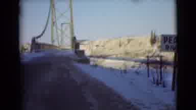 Alaska (1946): Bridge In Mountains On A Clear Day