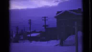 Alaska (1946): Snow Covered Street Lined With Six Foot Tall Snow Drifts After A