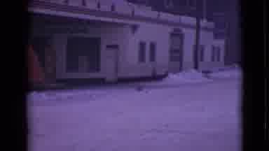 Alaska (1946): Snow Blanket In Front Of A Store As Well As Near A Tree Line