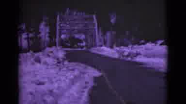 Alaska (1946): The Road And The Bridge Has Been Cleared Of Snow And It Is Quiet