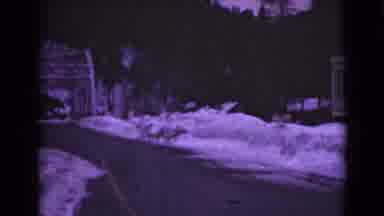 Alaska (1946): Cold Snowy Night And The Bridge Just Got Cleared By The Snow Plow