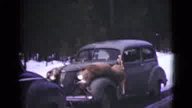 Alaska (1946): Two Dead Deer Are Fastened To A Person's Car As If Having Been Shot