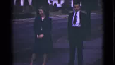 Alaska (1946): Couple Well-Dressed Shy Outdoors Waiting Attractive Meeting