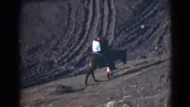 Alaska (1946): Mother And Child Riding Up A Hill On A Donkey