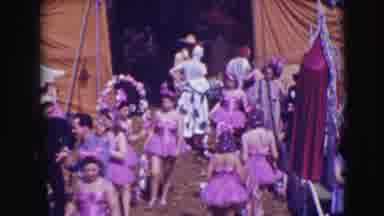 Ringling Brothers Sarasota Florida (1948): Women In Festival With Costumes