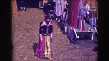 Ringling Brothers Sarasota Florida (1948): Color Dress Outdoor Ladie Can Be